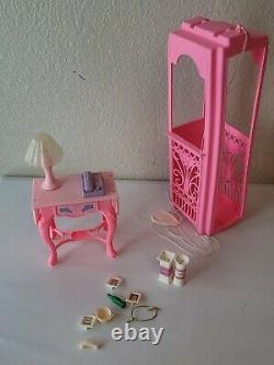 Vintage Mattel Barbie Sweet Roses Furniture Lot Dream House
