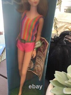 Vintage Mattel Francie Nrfb Ash Blond Doll Mint W Lifelike Eyelposeable Stand