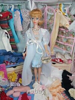 Vintage Ponytail Barbie doll + Case Lot + Clothes Lingerie PJ's Fashion Dress