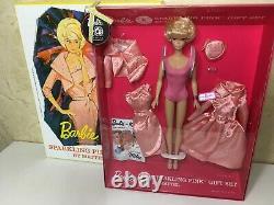 Vintage Reproduction Barbie Sparkling Pink Gift Set NRFB Mint 50th Anniv