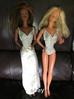 Vintage Supersize Christie and Supersize Barbie lot