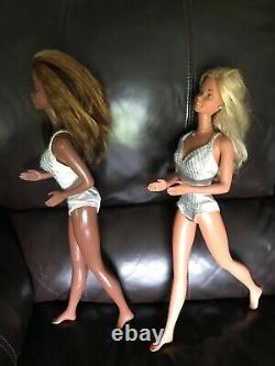 Vintage Supersize Christie and Supersize Barbie lot