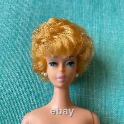 Vintage White Ginger Blonde Bubble Cut Barbie Doll Transitional Solid R Body'61