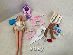 Vintage barbie doll With Clothes And Case