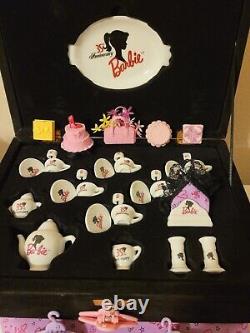 Vogue- 80s Barbie Dolls Lot Tea Set, Clothing and Accessaries