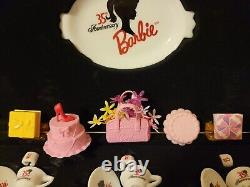 Vogue- 80s Barbie Dolls Lot Tea Set, Clothing and Accessaries