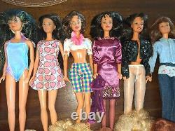 Vtg 80's Barbie Ken Lot Rockers Kira Dee Dee Ethnic Christy Teresa Hair sparkle