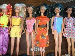 Vtg 80's Barbie Ken Lot Rockers Kira Dee Dee Ethnic Christy Teresa Hair sparkle