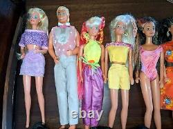 Vtg 80's Barbie Ken Lot Rockers Kira Dee Dee Ethnic Christy Teresa Hair sparkle