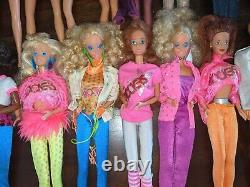 Vtg 80's Barbie Ken Lot Rockers Kira Dee Dee Ethnic Christy Teresa Hair sparkle