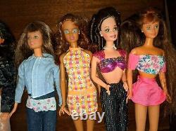 Vtg 80's Barbie Ken Lot Rockers Kira Dee Dee Ethnic Christy Teresa Hair sparkle