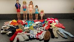 Vtg Barbie Collection Am. Girl 1965KenBarbieSkipperTutiPlus Clothes