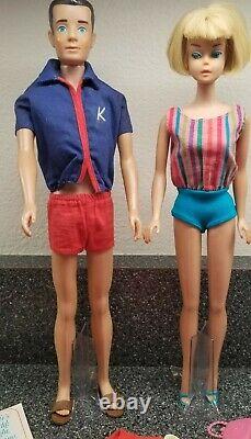 Vtg Barbie Collection Am. Girl 1965KenBarbieSkipperTutiPlus Clothes