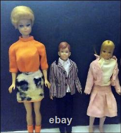 Vtg Barbie Dolls Huge Case Lot Mod Ken Fashion Queen Skipper & More Played with