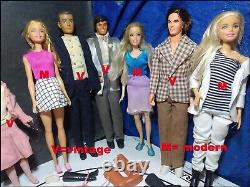 Vtg Barbie Dolls Huge Case Lot Mod Ken Fashion Queen Skipper & More Played with