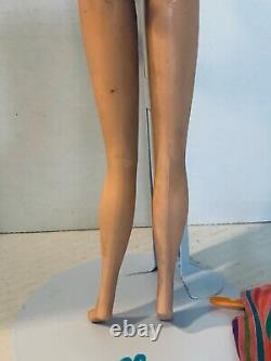 Vtg Brunette Long Hair American Girl Barbie Doll High Color 1960s READ