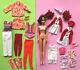 Vtg Francie Flip Curl Doll & Clothing Lot Mod Cousin Barbie Twiggy Gear