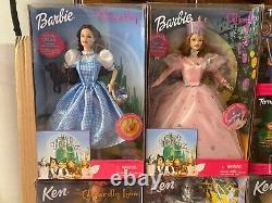 WIZARD OF OZ BARBIE DOLL 1999 MATTEL COMPLETE SET OF 8 NRFB, NIB, Lot of 8 Dolls