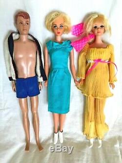 WOW! 1960s TNT Barbie Ken LOT Vintage Dolls & Case, Clothes, Shoes, Accessories