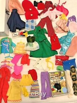 WOW! 1960s TNT Barbie Ken LOT Vintage Dolls & Case, Clothes, Shoes, Accessories
