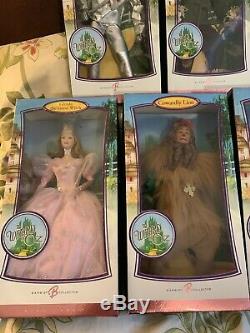 Wizard Of Oz Barbie Pink label Rare 8 Complete Set Collection